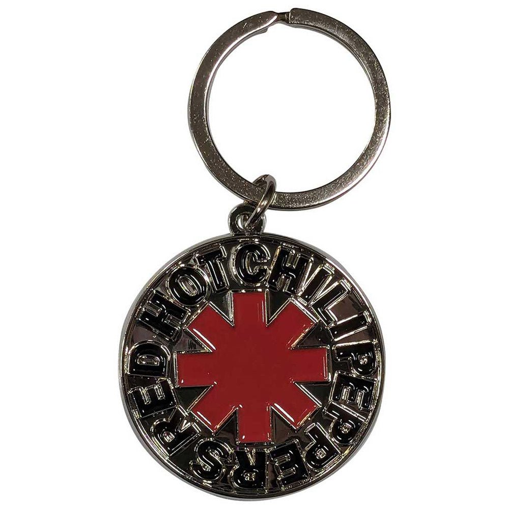 RED HOT CHILI PEPPERS レッドホットチリペッパーズ (来日 35周年 ) - Asterisk Logo Silver / キーホルダー - PGS